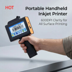 Business Pack MOST POPULAR: 25.4MM Handheld Inkjet Printer for Flat Surface Curved Surfaces +2 Ink Cartridge